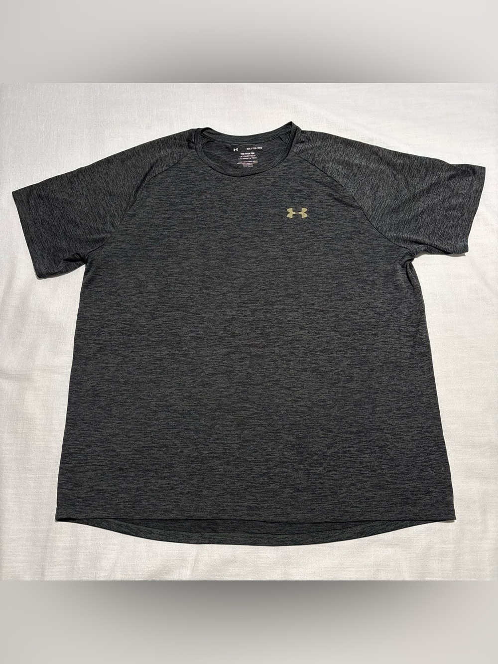 Men’s Under Armour The Tech Tee | Dark Green Twist | Size XXL | Heatgear